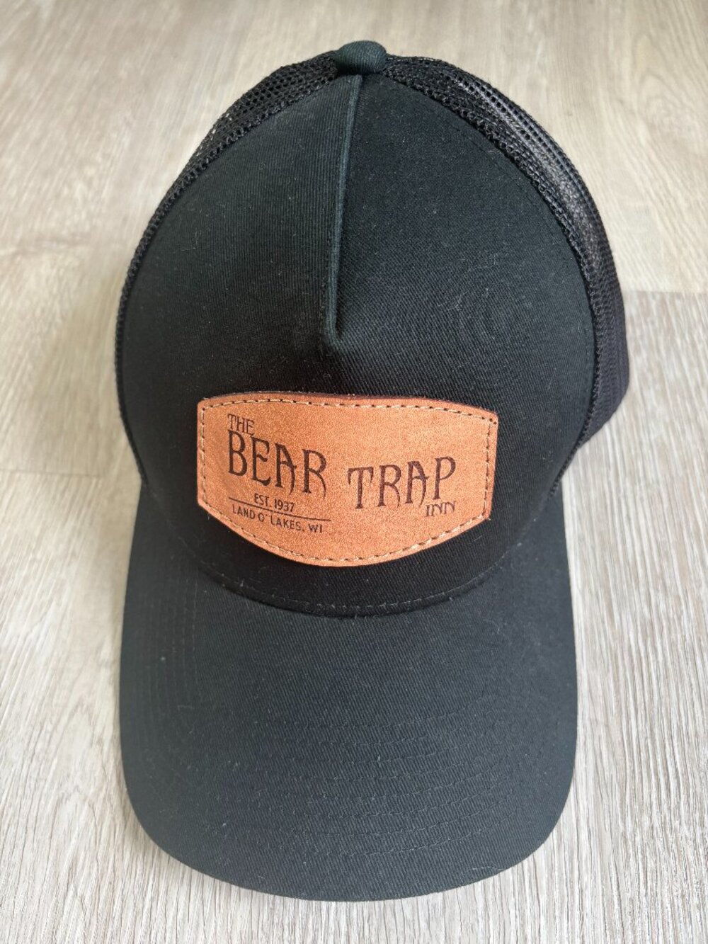 Adjustable Snapback Black Baseball Mesh Hat